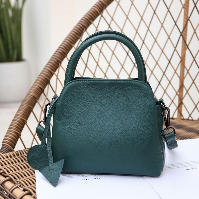

Direct Sales Texture Top-layer Cowhide Genuine Leather Women s Bag Commuting Tote Single Shoulder Cross-slung Handbag зелёный