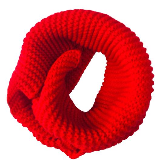 Fashion Women Winter Solid Color Warm Circle Infinity Knitting Cowl Neck Scarf