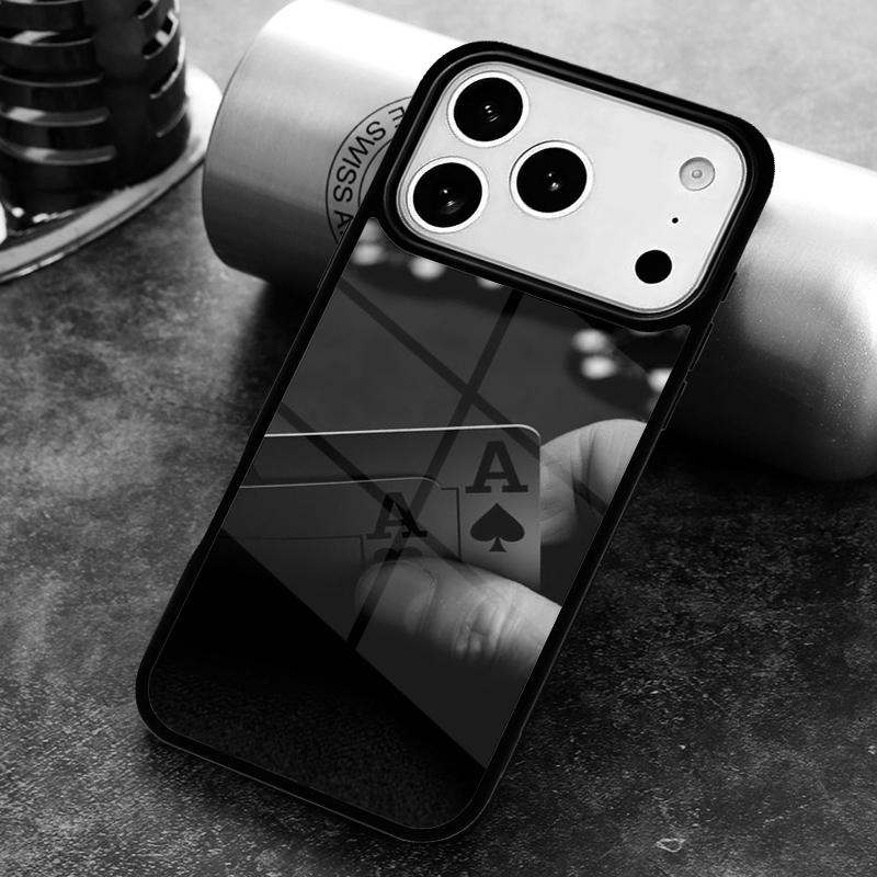 Poker Casino Art Pattern Phone Case for iPhone 17 16 15 Pro Max Air 14 13 12 11 Plus Shockproof Capa Cover