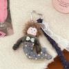 Korean Style Plush Mermaid Doll Key Chain Lace Ribbon Stuffed Plush Dolls  Backpack Decor