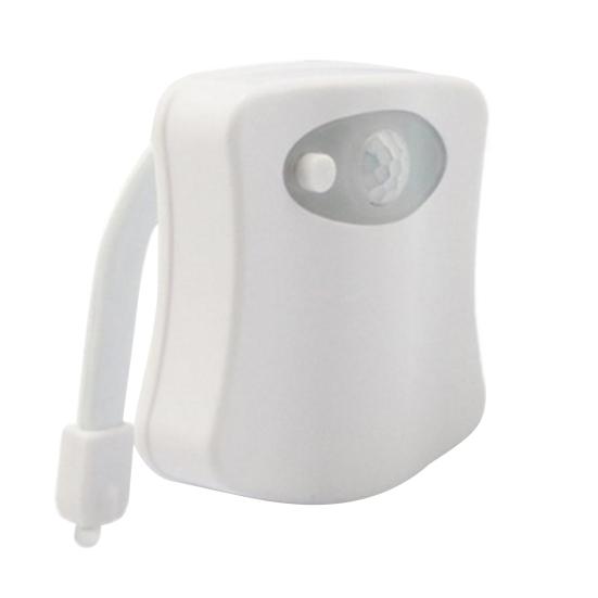 

Подсветка для унитаза Энергоэффективный датчик движения 8 цветов Светодиодный ночник Декор для ванной