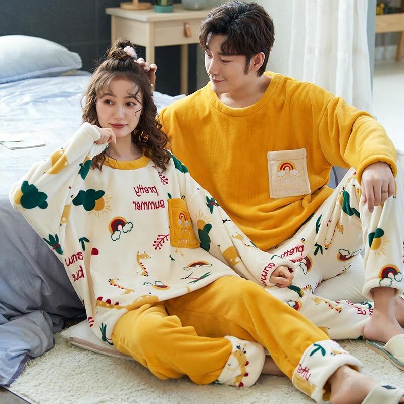 

Унисекс плюшевая фланелевая пижама JINGRUIXIANG 3XL