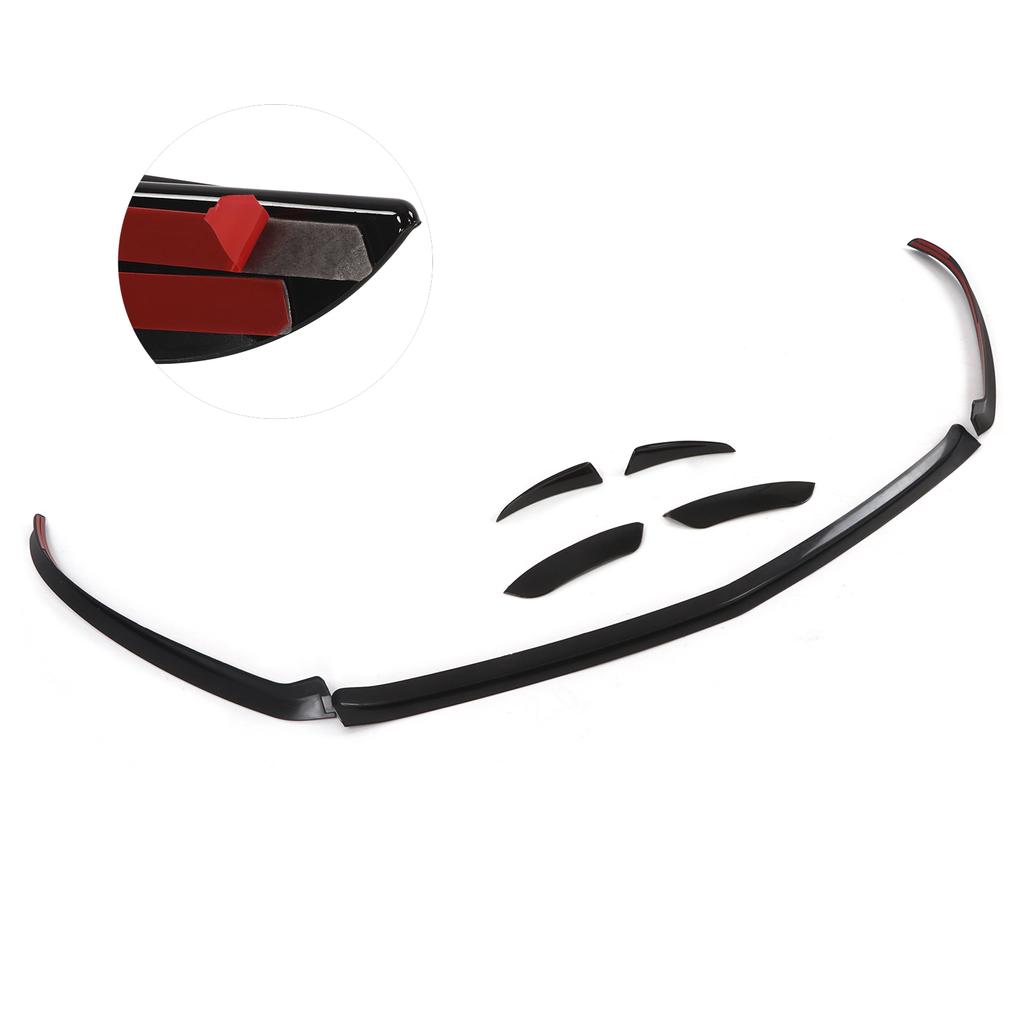 7pcs Car Front Bumper Air Vent Lip Spoiler Cover Trim ABS Replacement for Mercedes A Class W177 AMG Line 2018+