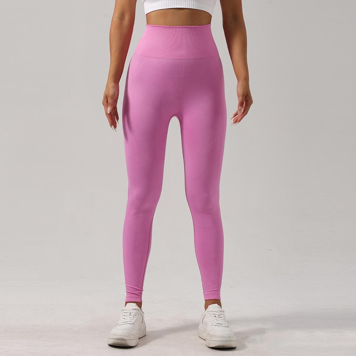 

Zhejiang Jin running nude quick-drying fitness pants breathable outside tight sweatpants high waist hip yoga pants women S