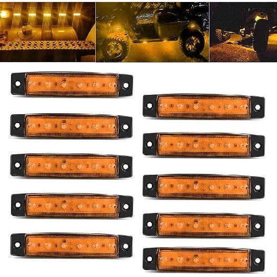 10 Pcs Purple LED Rock Strip Lights,Wheel Well Underglow Lighting Kits,Car Rock Lights Exterior Side Marker Lights For Wrangler Truck Golf Cart RV RV