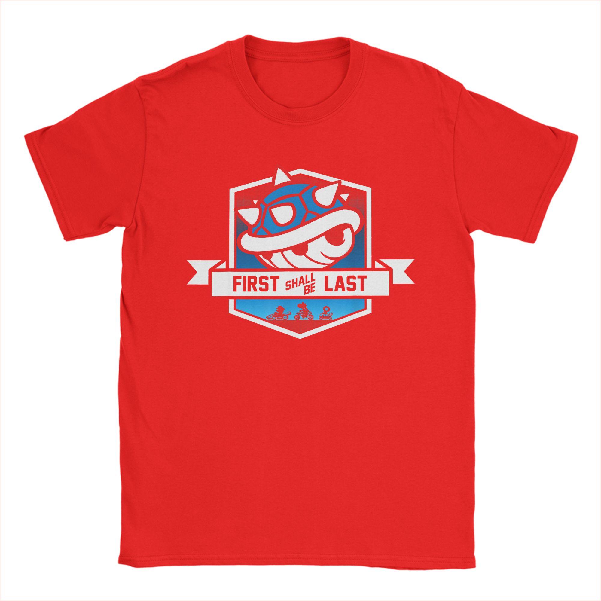 

Men Marios Kart Spiny Shells Banner Graphic T Shirt Pure Cotton Tops Short Sleeve Round Collar Tee Shirt New Arrival TShirt M