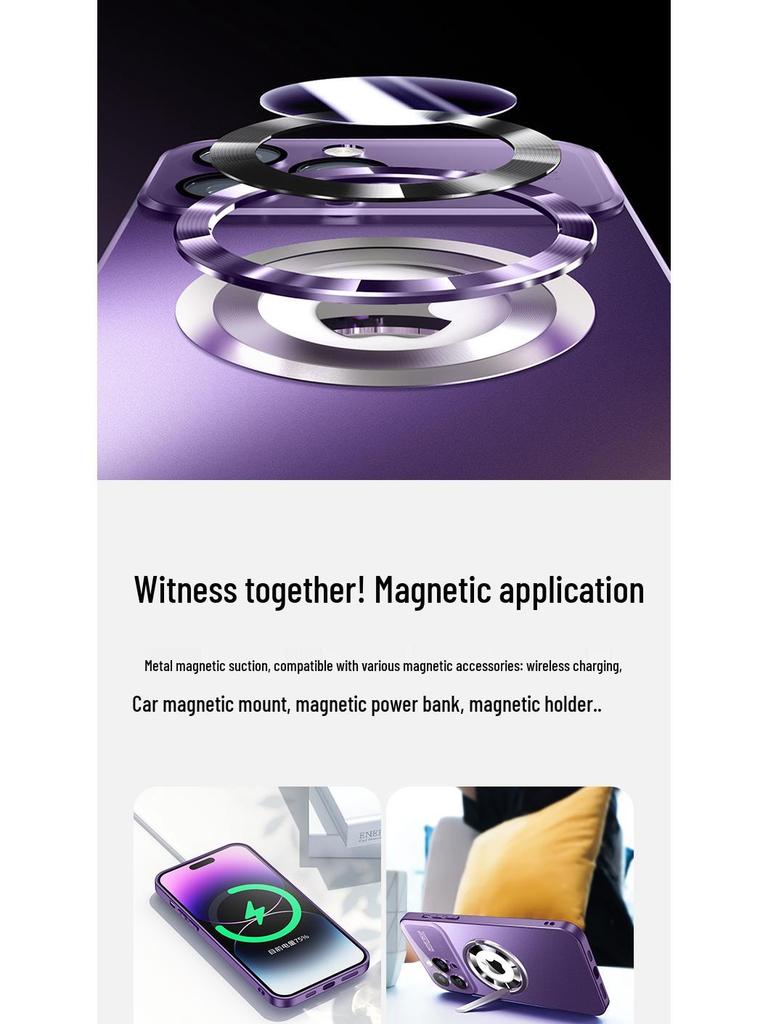 IPhone 16 Pro Große Magnetische Mattierte Fensterhülle für Apple 11/17 Air