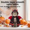 Double Satin Red Wing Devil Pet Cape with Bow Tie Pet Cosplay Cape  Festive Party