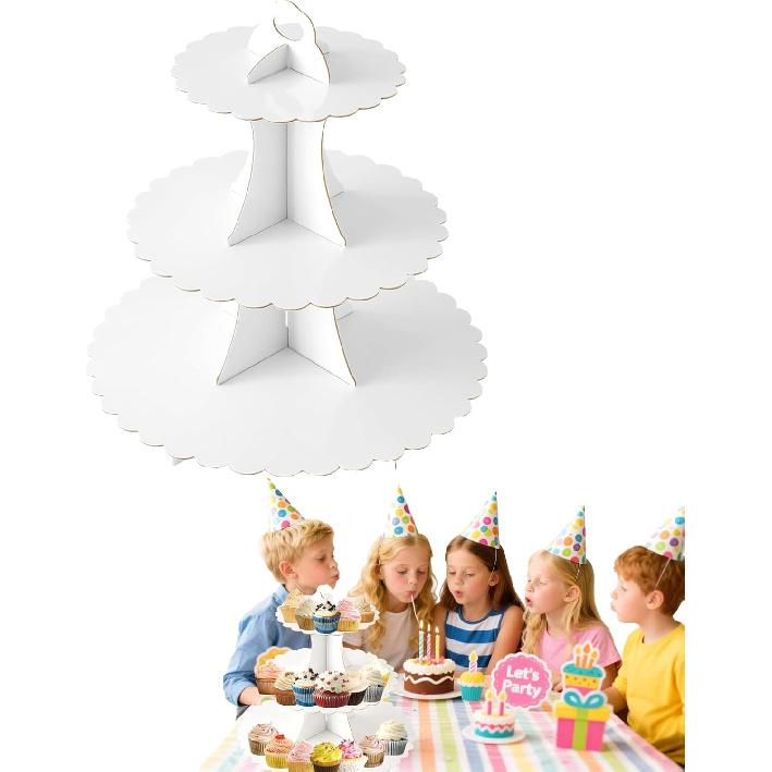 3 Tier Butterfly Cupcake Stand,Suitable for Butterfly Themes – Easy to Assemble& Reble(1Butterfly)