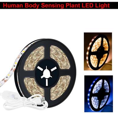 5V USB PIR Strip LED חיישן תנועה אור סרט LED ארון מטבח 0.5M 1M 2M 3M 4M 5M עמיד למים Tira 2835 מדרגות מנורת ארון בגדים