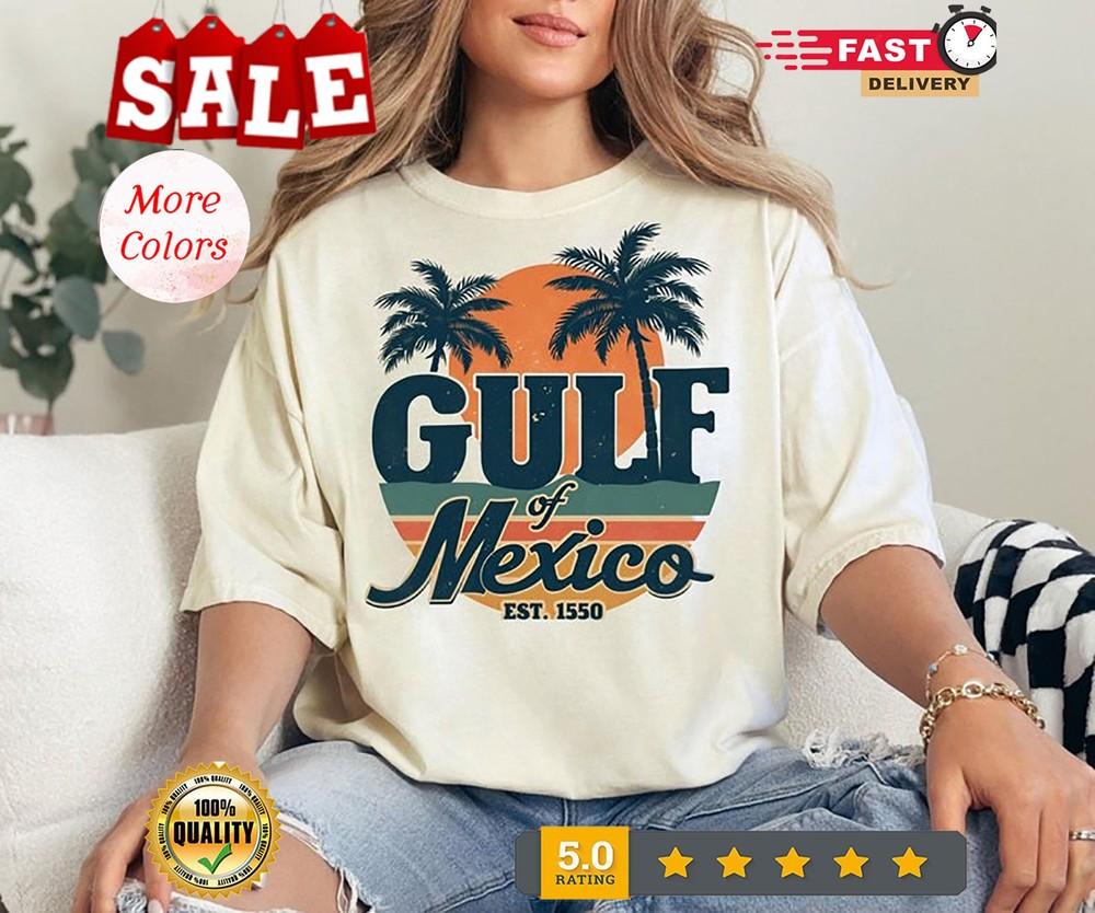2025/Gulf of Mexico T-Shirt, Gulf Coast Shirt, Texas Alabama Mississippi Florida Unisex T-Shirt XXXXL