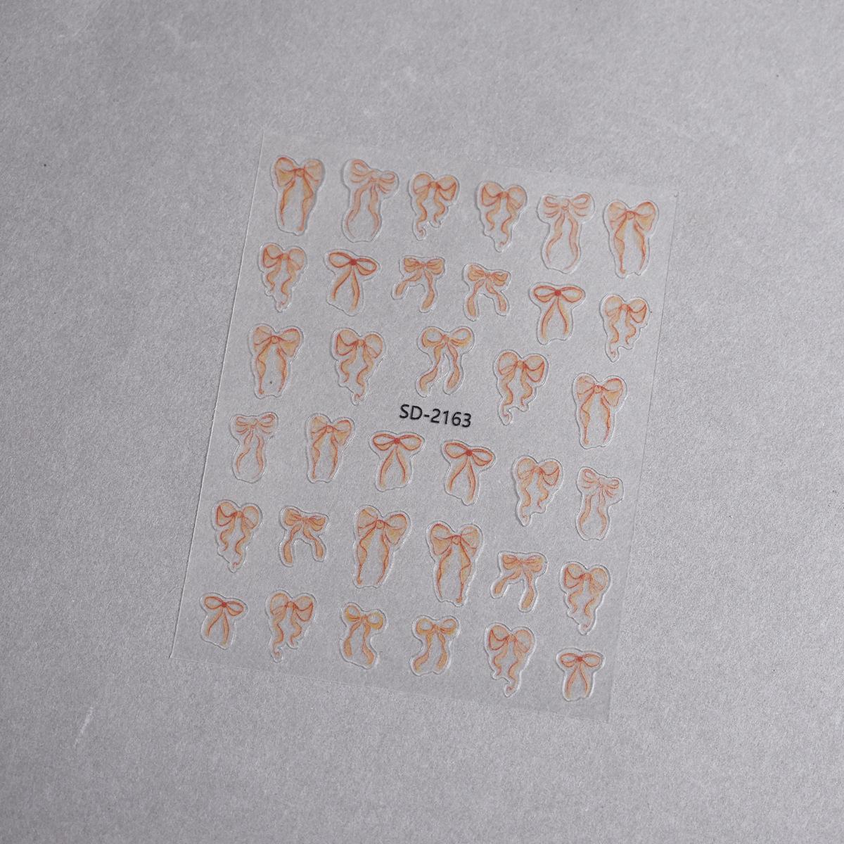 3D Ballet Bow Nail Stickers: Colorful and Durable Decals