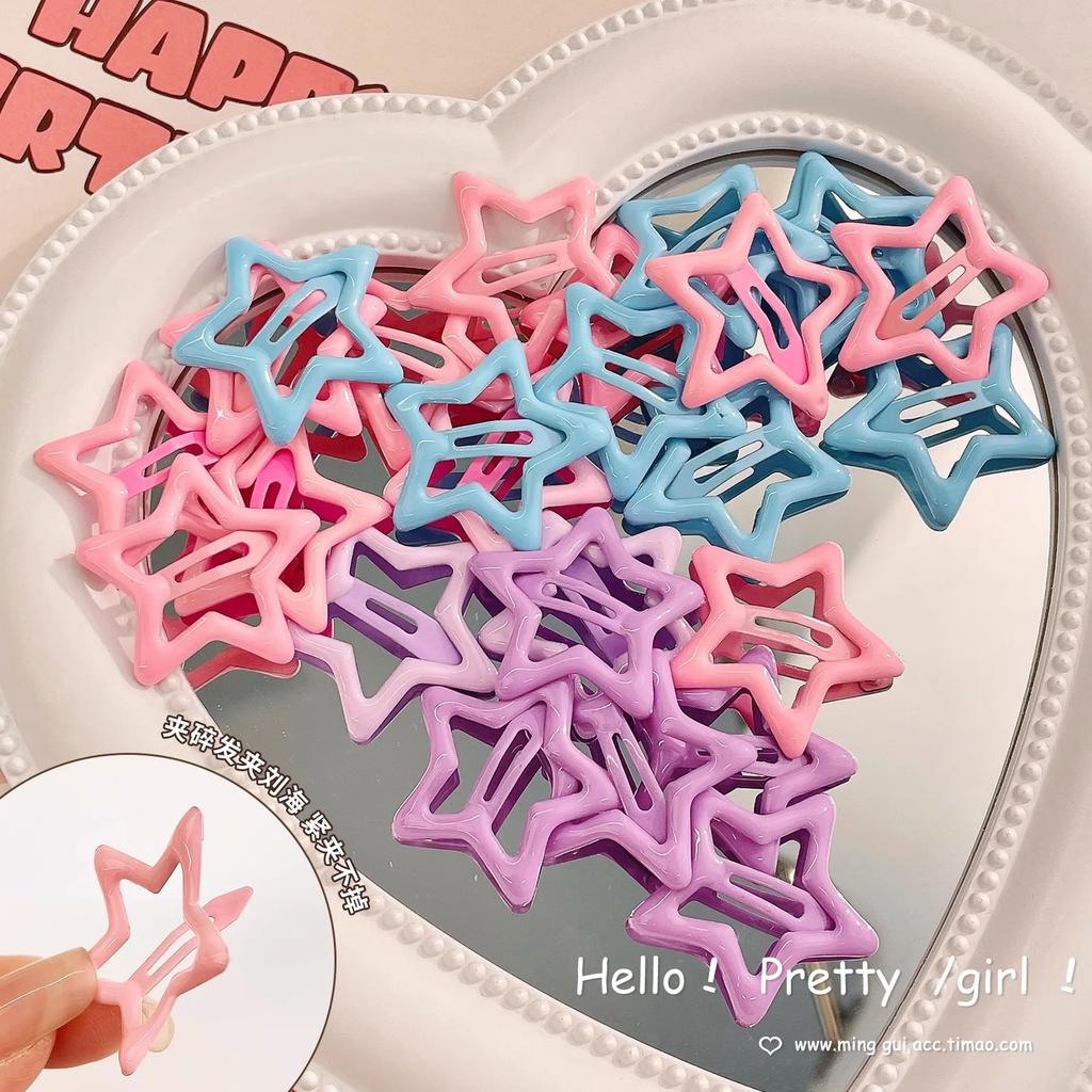 10 buc/set Agrafă de păr stea colorată drăguță pentru fete copii agrafe de păr adorabile pentru decorarea părului accesorii de păr pentru copii