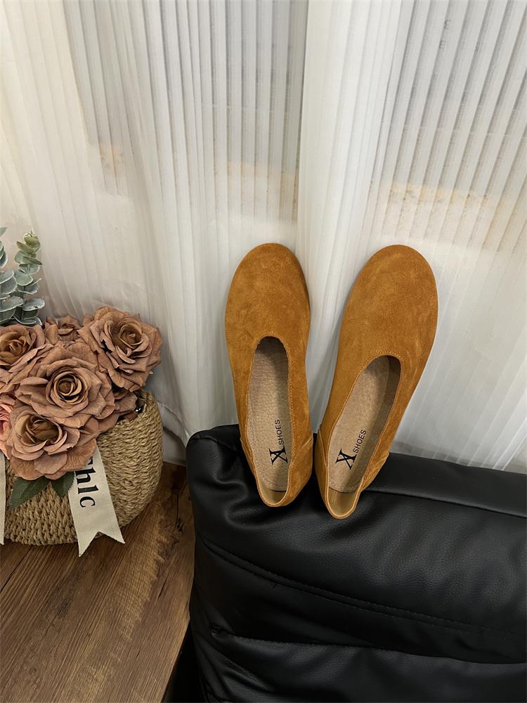 Mode Damen Slipper Retro Runde Zehen Leder Flache Schuhe Sommer Slip-on Freizeitschuhe Damen Zapatos De Mujer Mokassins Fahrslipper