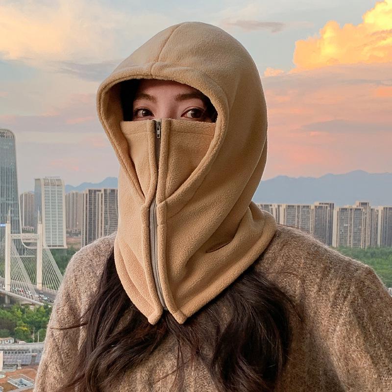 Women's Winter Outdoor Windproof Cycling Hat & Scarf Combo - Thick, Warm, Lei Feng Style