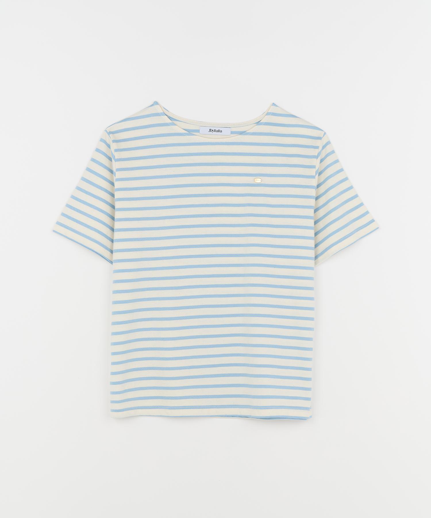 J By Lara St Slim Fit Short Sleeve T-Shirt_Sky Blue Sky Blue/Free