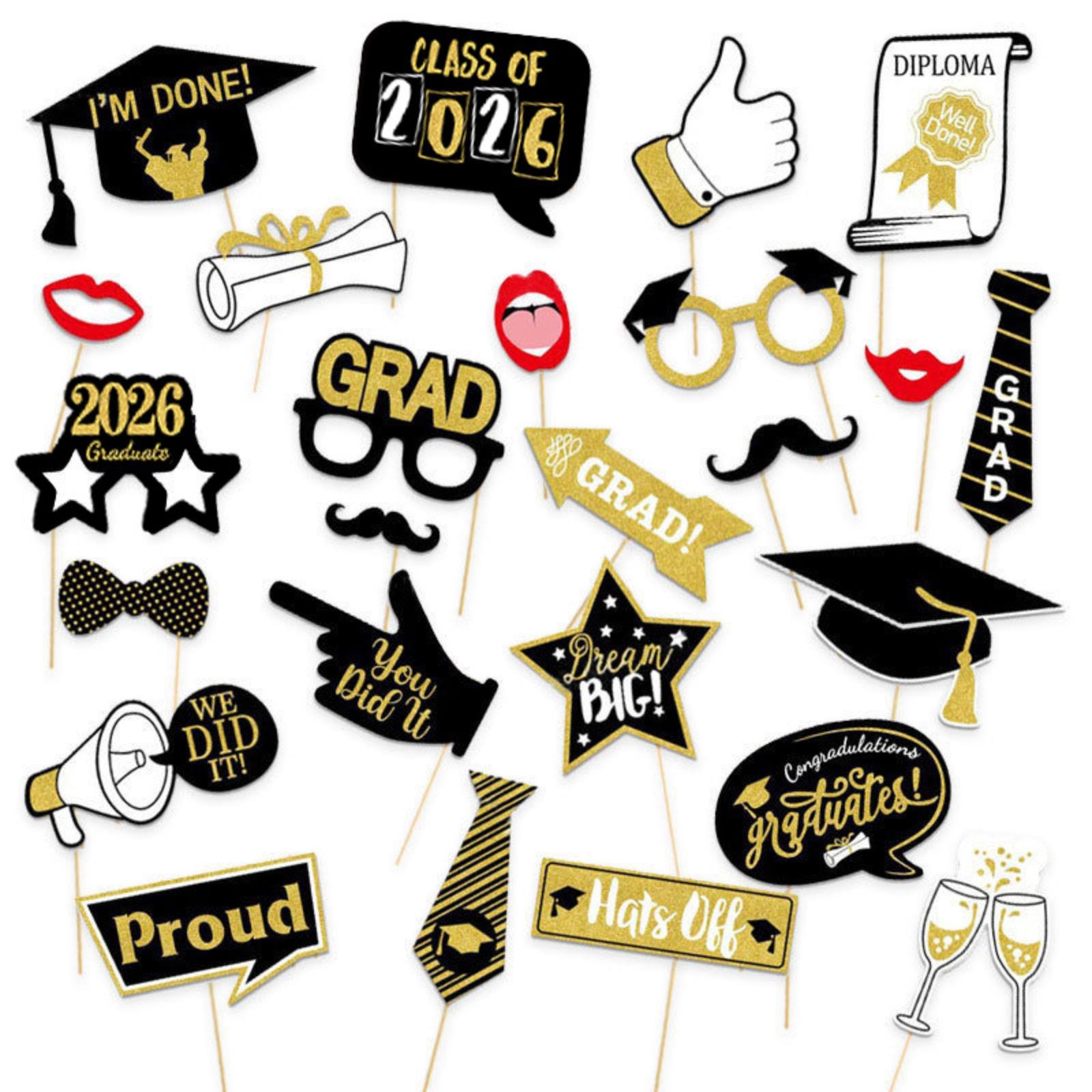 

25PCS Graduation Party Decoration Decoration Party Photography Props Atmosphere Decoration Props One Size
