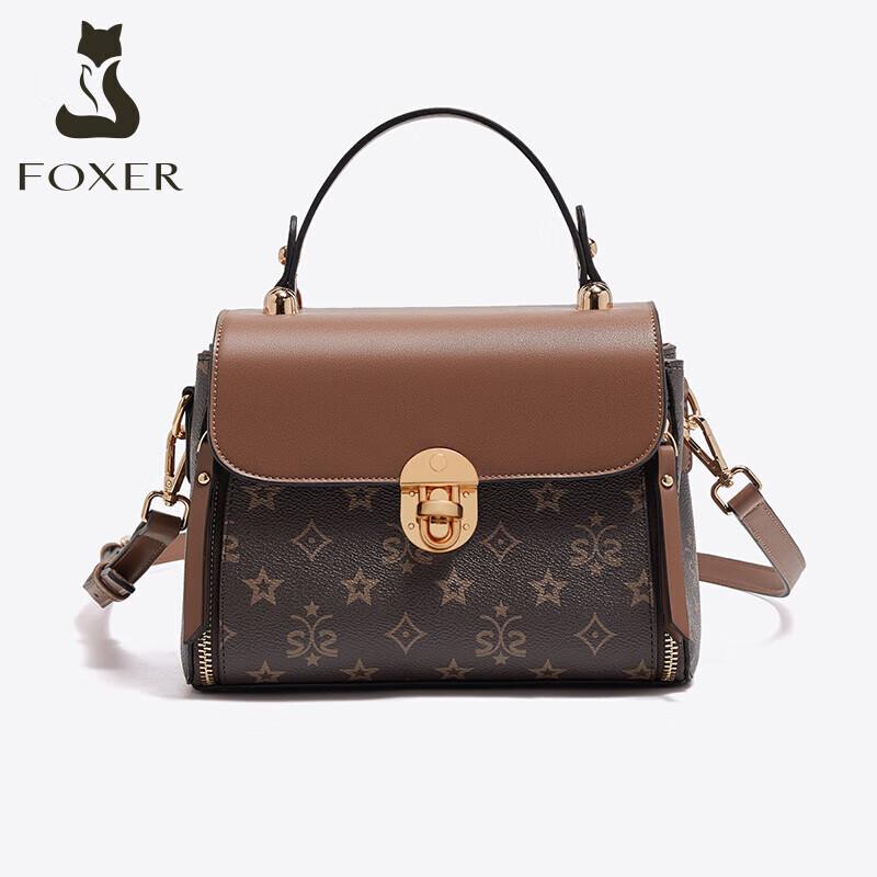 FOXER Große Retro-Schultertasche für Damen