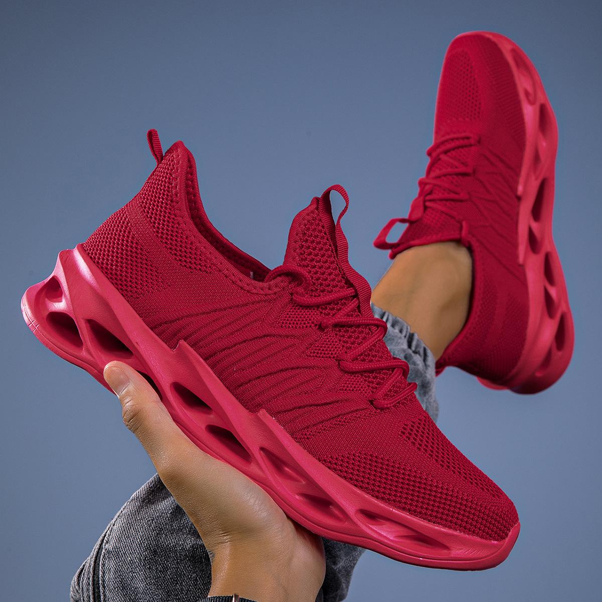 

Four Seasons Shoes Mesh Thin Men s Shoes Breathable Running Casual Blade Shoes Sneakers Men s Light Breathable Lightweight 46 красный