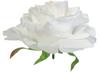 Artificial Rose Flower Head White Decorative