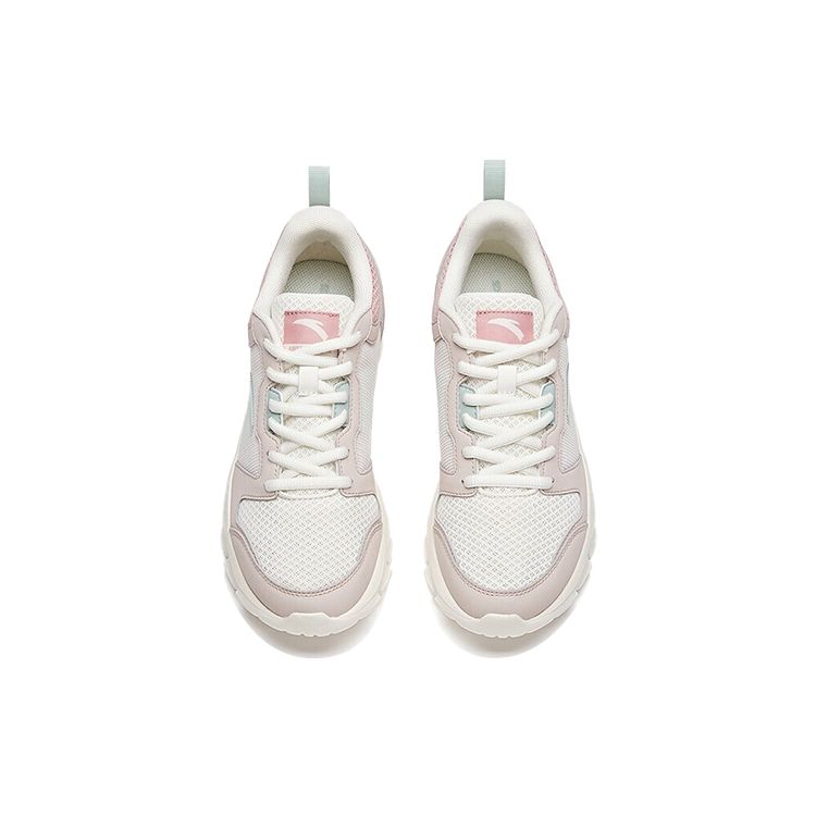Anta Comfortable Shock Absorbing Non-Slip Durable Low-Top Running Shoes Women sneaker Pink White 92625512-47
