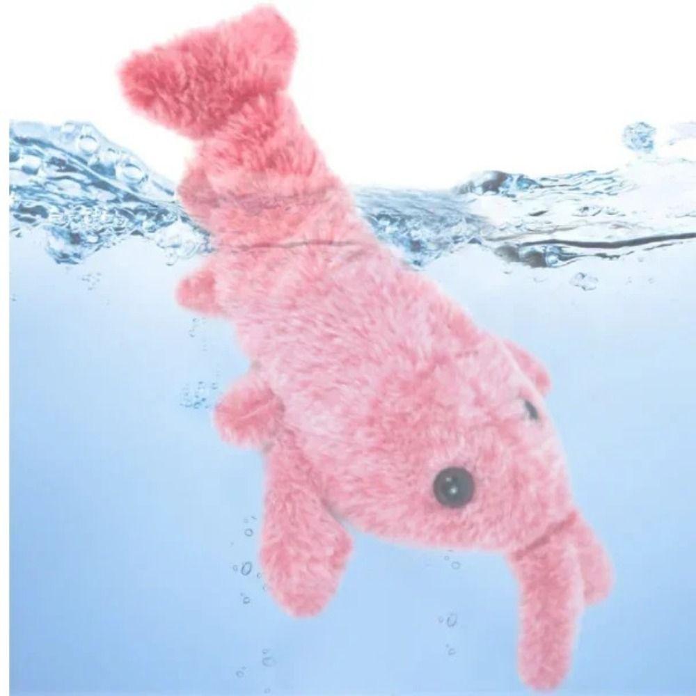 Simulation Jumping Shrimp Plush Electric Pet Toys Dancing Moving Dogs Interactive Toys Outdoor