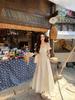 A sweet peach yikett on the run princess long dress summer temperament vacation style thin design white dress