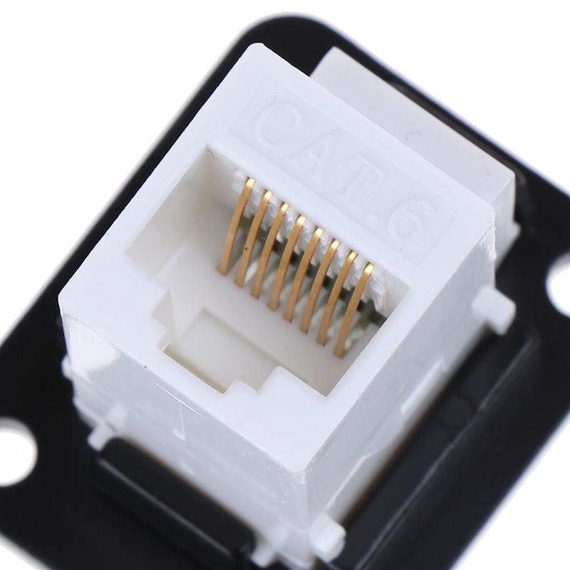 Rj45 võrgupistiku metallpaneeli pesa D-tüüpi tsingisulamist kinnitus Cat6