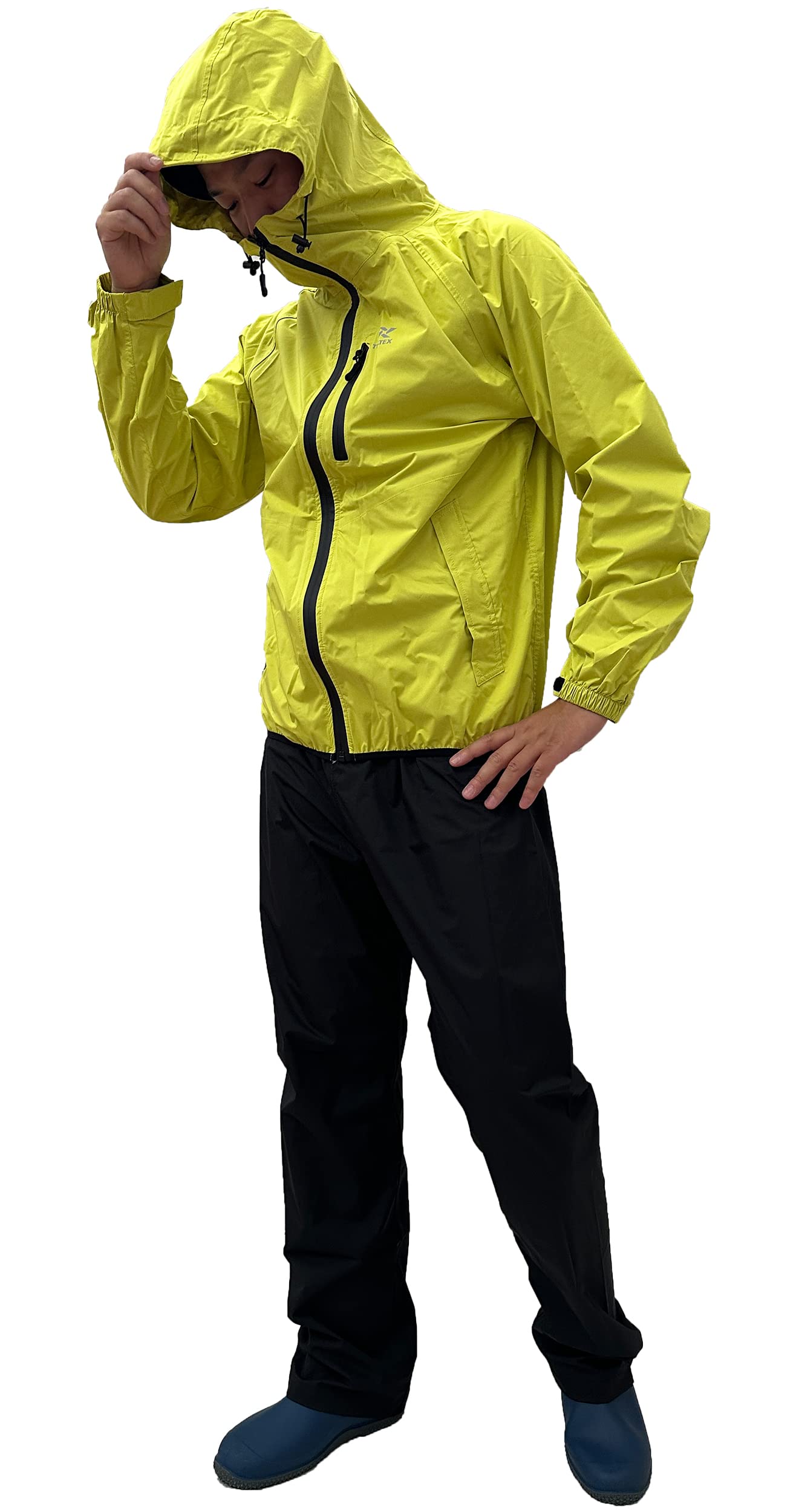 

дождевик верх и низ водоотталкивающий 3L 019 [Tartex] Дождевая одежда, костюм, комплект, материал, дышащий, ветрозащитный, водонепроницаемый, мужской, M, L, LL, (LL, Желтый)