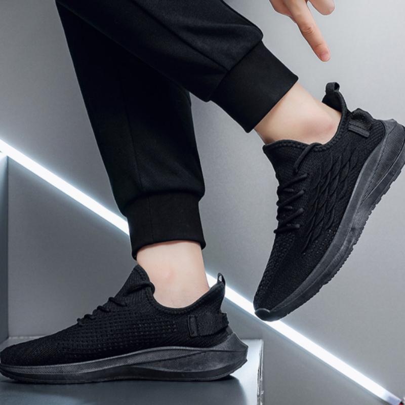 Flyweave Breathable Casual Shoes Men's Mesh Lightweight Sports Shoes Running All-match Men's Shoes