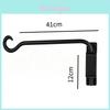 Modern Metal Wall Mount Swivel Flower Rack Hanging Hook Garden Outdoor Balcony Decor
