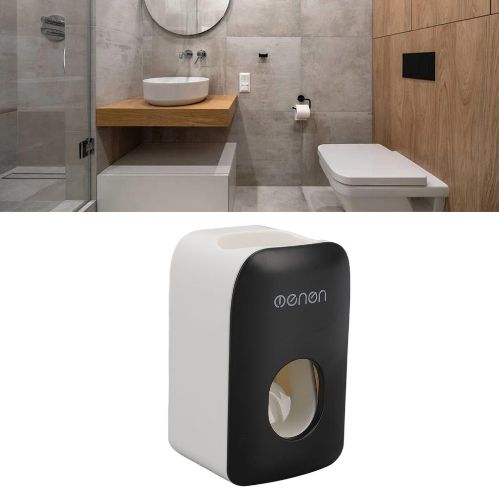 Automatic Toothpaste Dispenser Wall Mounted Adhesive Toothpaste Squeezer Holder for Bathroom