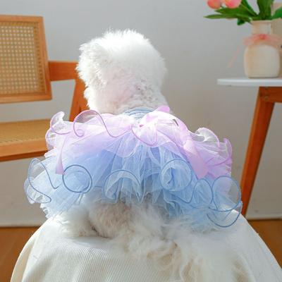 Soft Pet Princess Dress Breathable Dog Skirt Creative Dreamy Yarn Skirt Cat Clothes