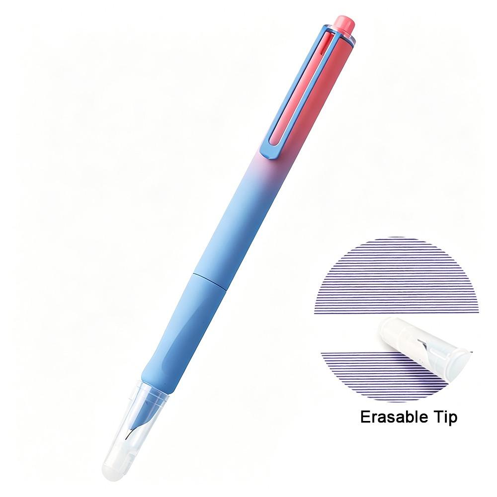 Replaceable Ink Magic Pen With Eraser Replaceable Ink Capsule Pen Press Fountain Pen  Stationery