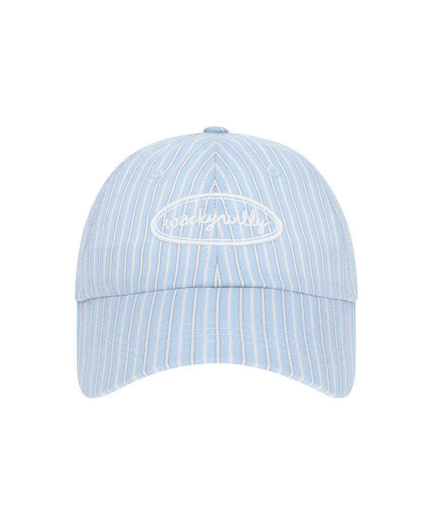 WACKY WILLY Women'S Striped Ball Cap Blue