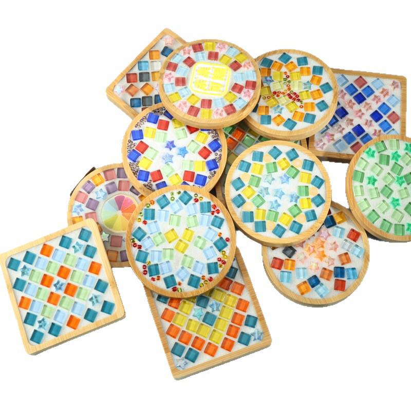 DIY Mosaic Coaster Craft Kit for Kids - Patchwork Creative Art