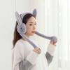 Springende Ohrenschützer Feiner Plüsch Kältebeständig Hasendesign Winter Warm Ohrwärmer für Draußen