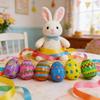 36 st Fyllbara Påskägg Godispåsfyllning Ljusa Färger Tomma Kreativa Ägg för