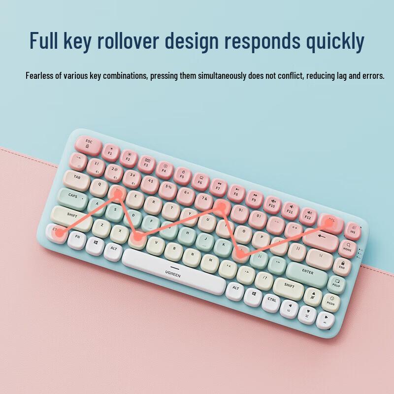 Ugreen KU101 Fun+ 84-Key Low-Profile Mechanical Keyboard