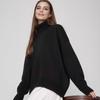 Women's Classic Solid Color Turtleneck Sweater - European & American Autumn/Winter Loose Knitwear