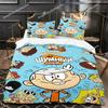 3D Printed Anime Loud House Bedding Set Boys Girls Twin Queen Size Duvet Cover Pillowcase Bed Kids Adult Home Textileextile