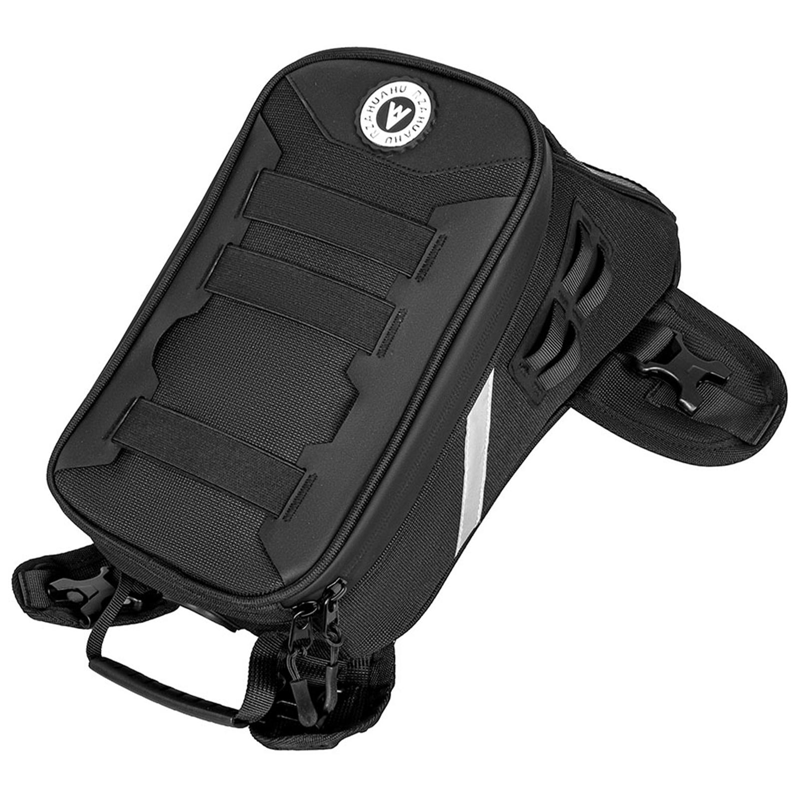 

Нова сумка на паливний бак мотоцикла, для мобільного телефону, навігації, багатофункціональна, маленька ємність для масла, з дощовиком, аксесуар чорний