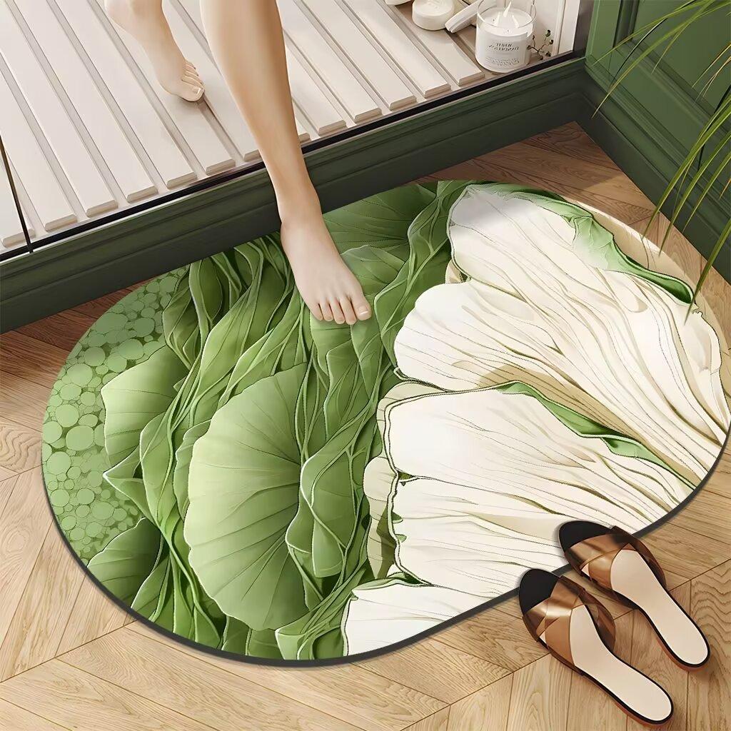 Ins Air Bathroom Floor Mat Bathroom Foot Mat Water Absorption Quick Drying Dirt Resistant Anti Slip Diatom Mud Soft Pad Foot Mat