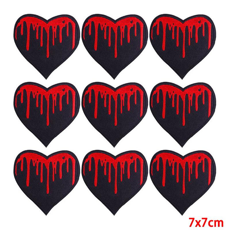 10 Pcs/lot Wholesale Embroidery Patch Iron On Patches For Clothing Patches On Clothes Jackets Decor Applique Sew Supplies
