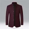 Men's Woolen Jacket Men's Stand Collar Jacket Middle-aged Men's Woolen Coat