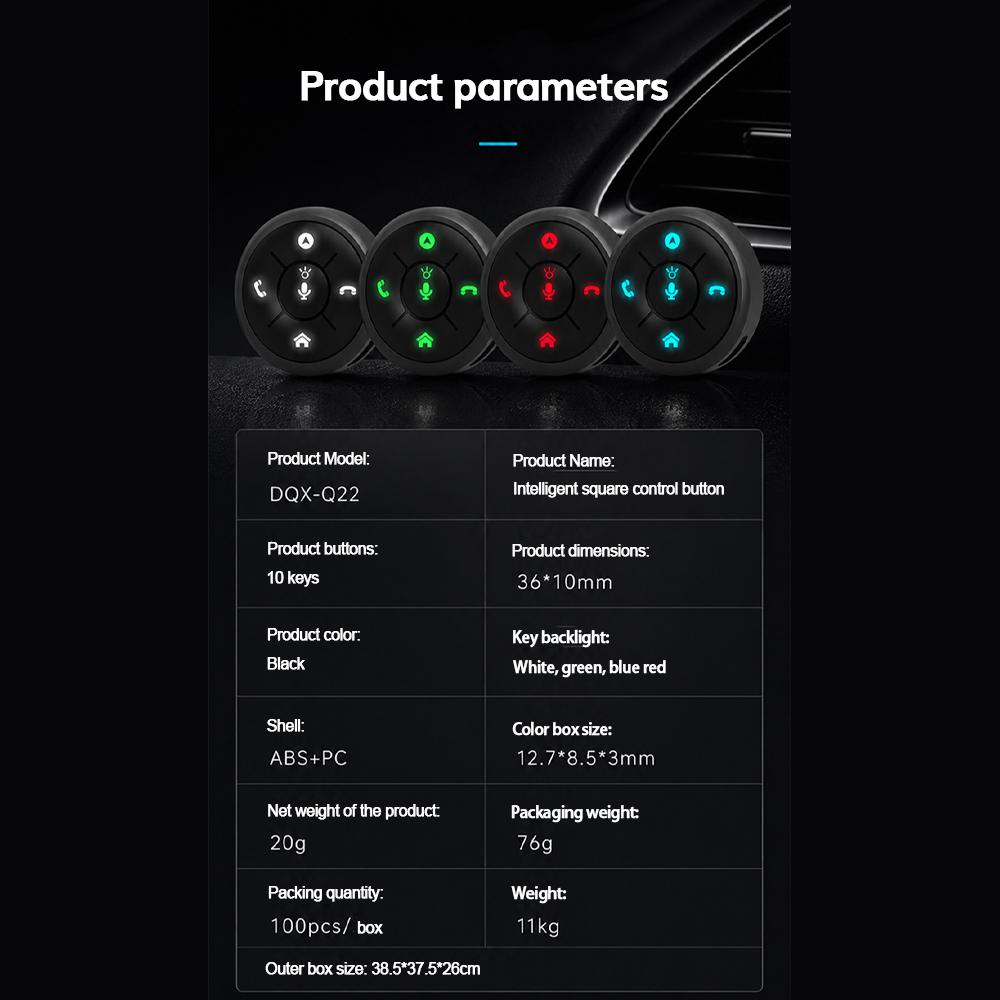10 Keys Wireless Car Steering Wheel Controller For Car Radio DVD GPS Multimedia Navigation Universal Remote Control Buttons