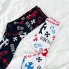 European Tide Brand Socks Medium Tube Socks Cross Sanskrit Alphabet Sports Stockings Same Pure Cotton Socks