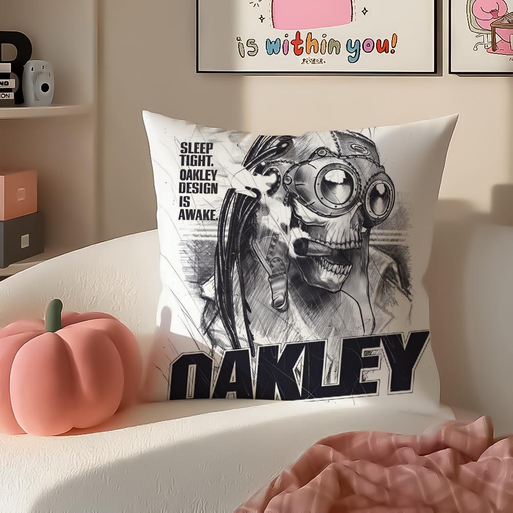 

Sporty Eyewear Brand OOakley Cushion Cover Pillowcase Short Plush Invisible zipper Room Sofa Cushion Cover 30X30cm