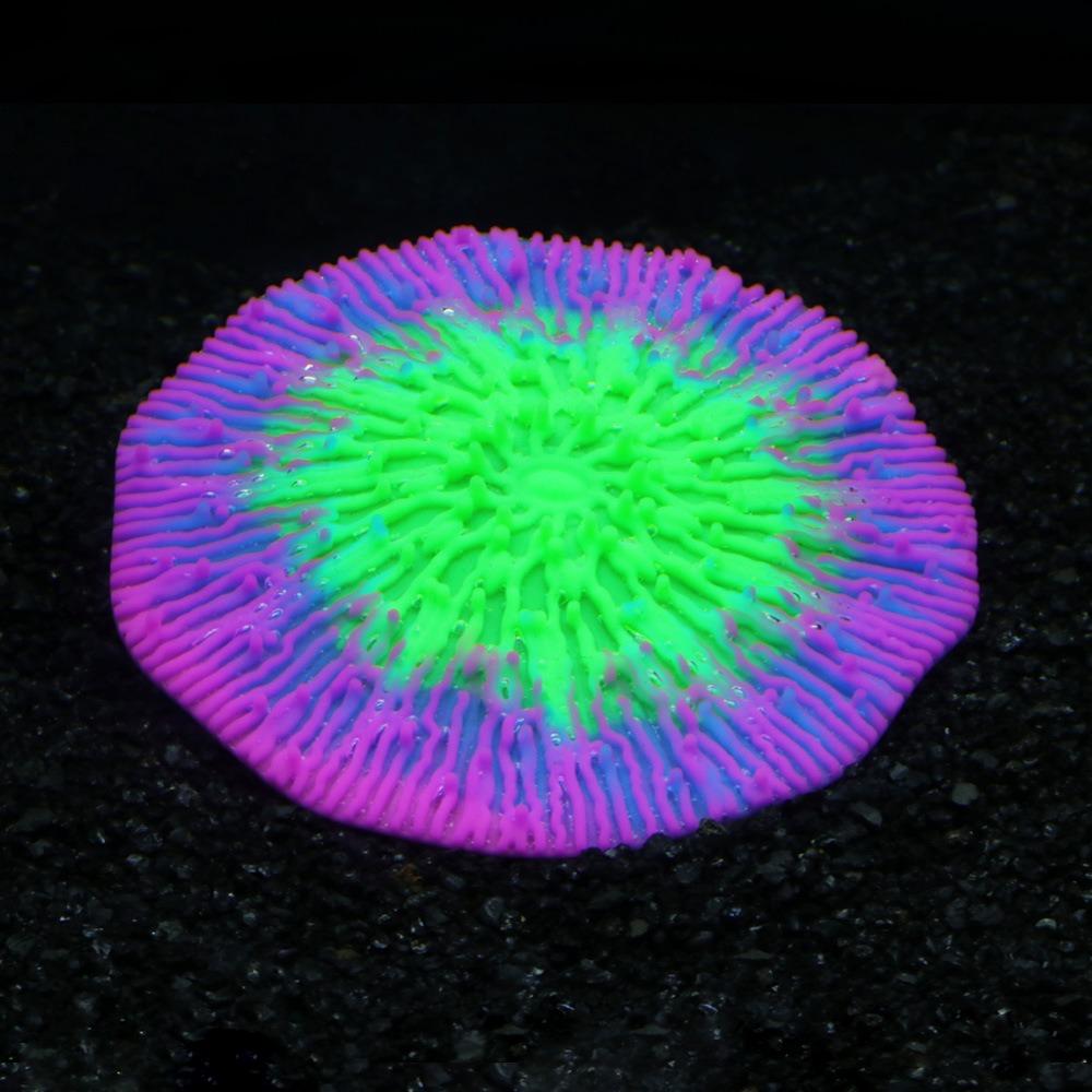 Decorative Realistic Silicone Coral Plant Fluorescence Non-Toxic Luminous Coral Colorful Simulation Coral Home Ornaments