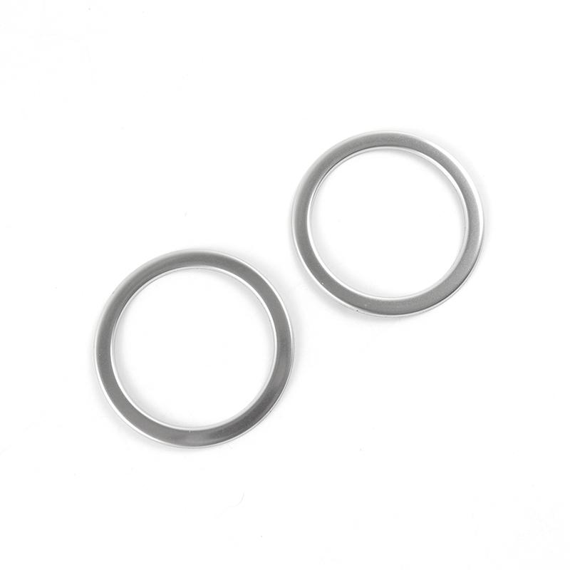 Stainless Steel Sticker Car Dashboard Air Condition Vent Circle Frame Trim For Mercedes Benz CLS W218 CLS260 300 320 350 2012-17